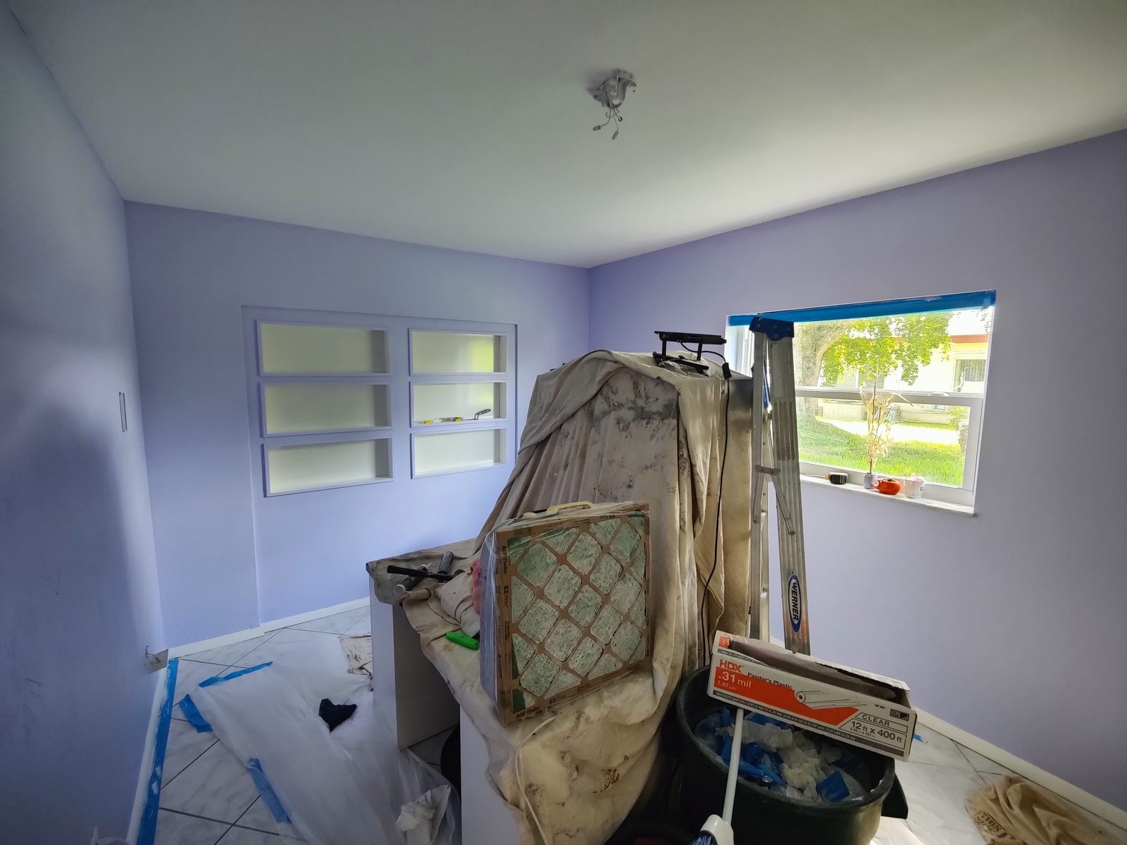 Fresh interior wall paint