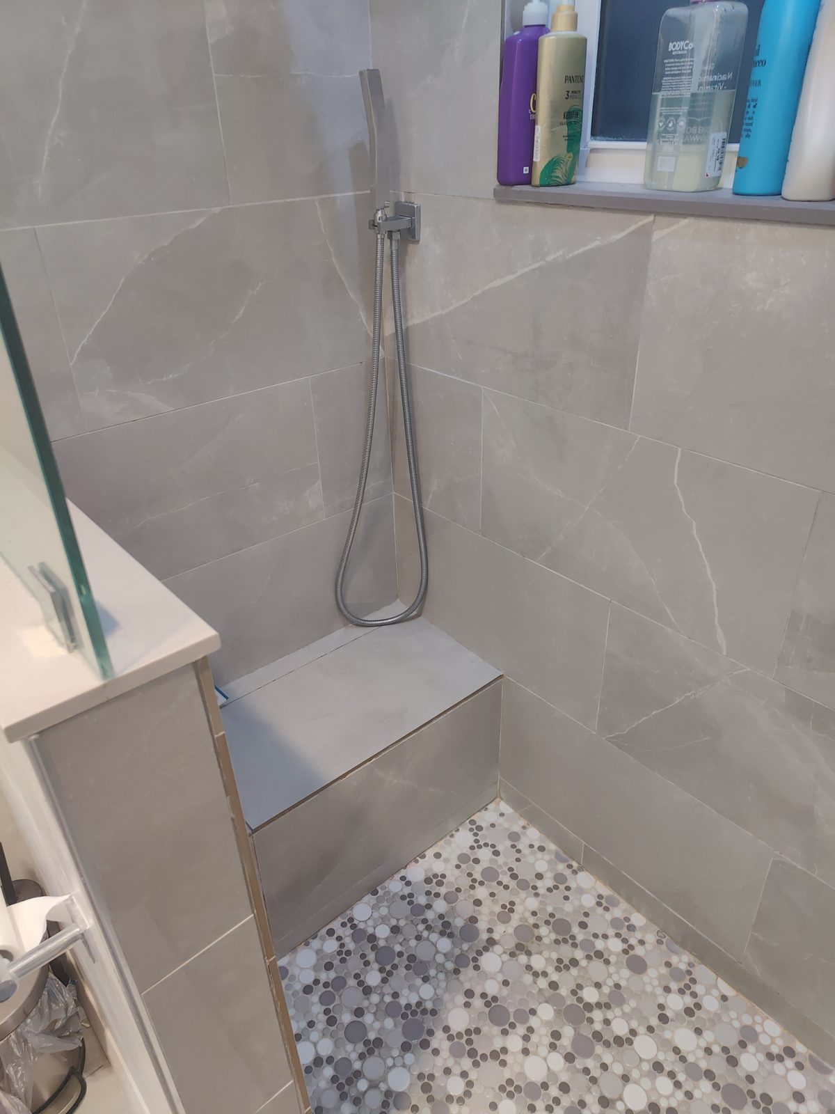 Shower tile and drain detail