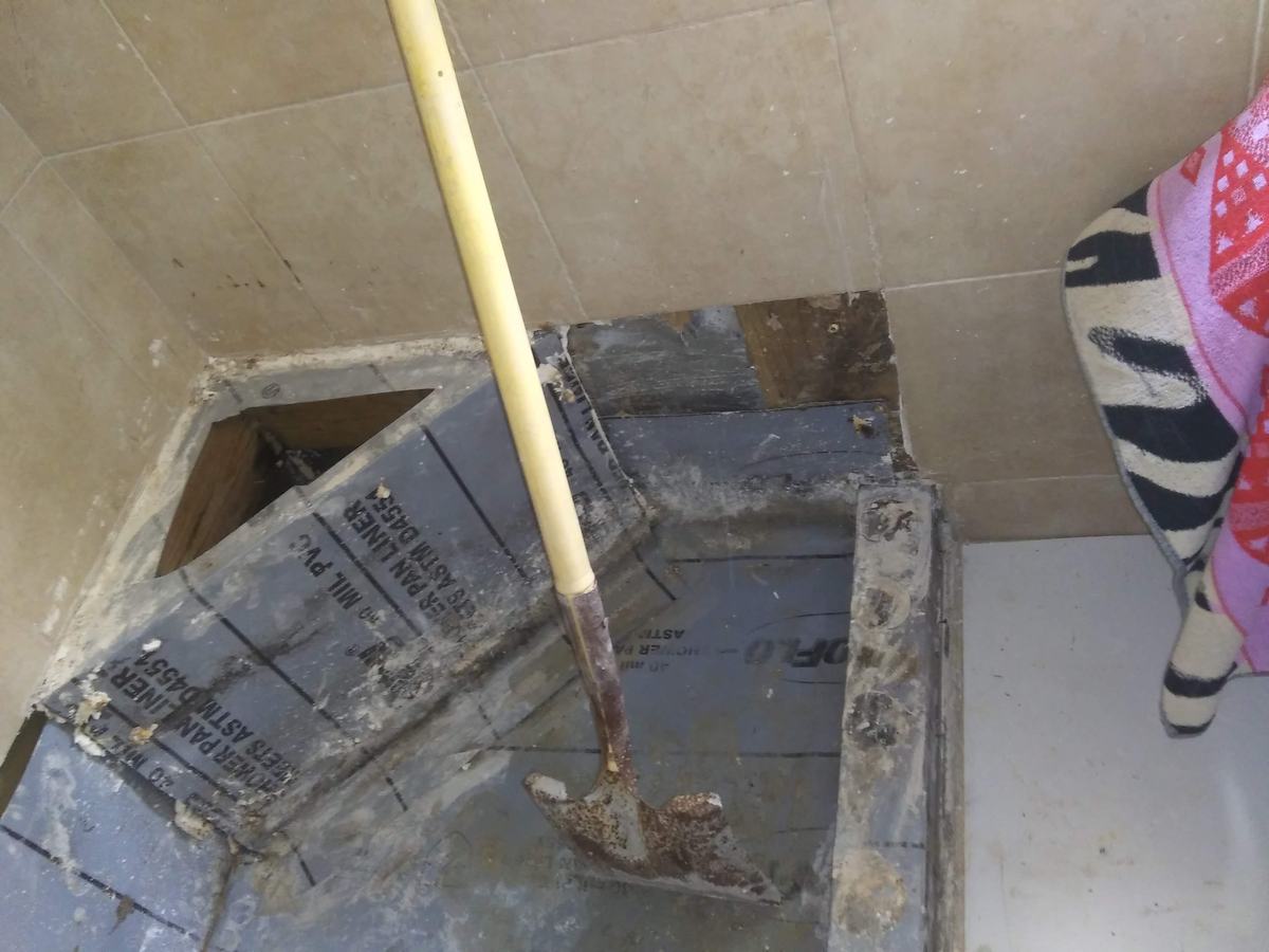 Bathroom rebuild and wall-preparation work