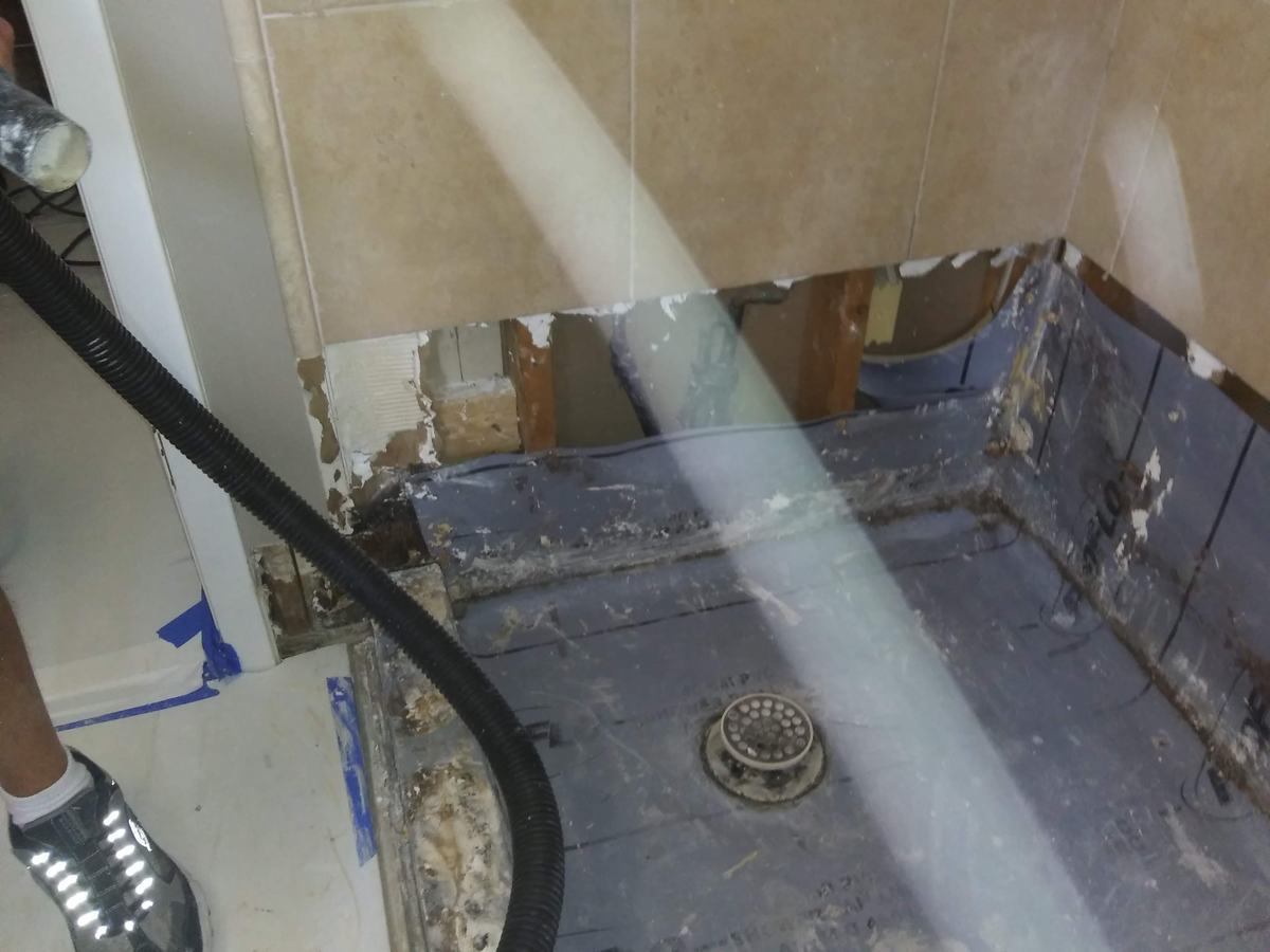 Bathroom rebuild and wall-preparation work