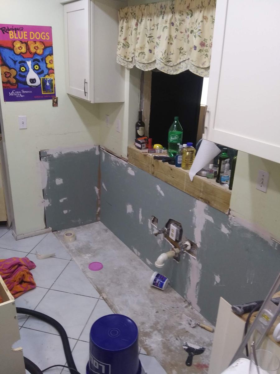 Bathroom rebuild and wall-preparation work