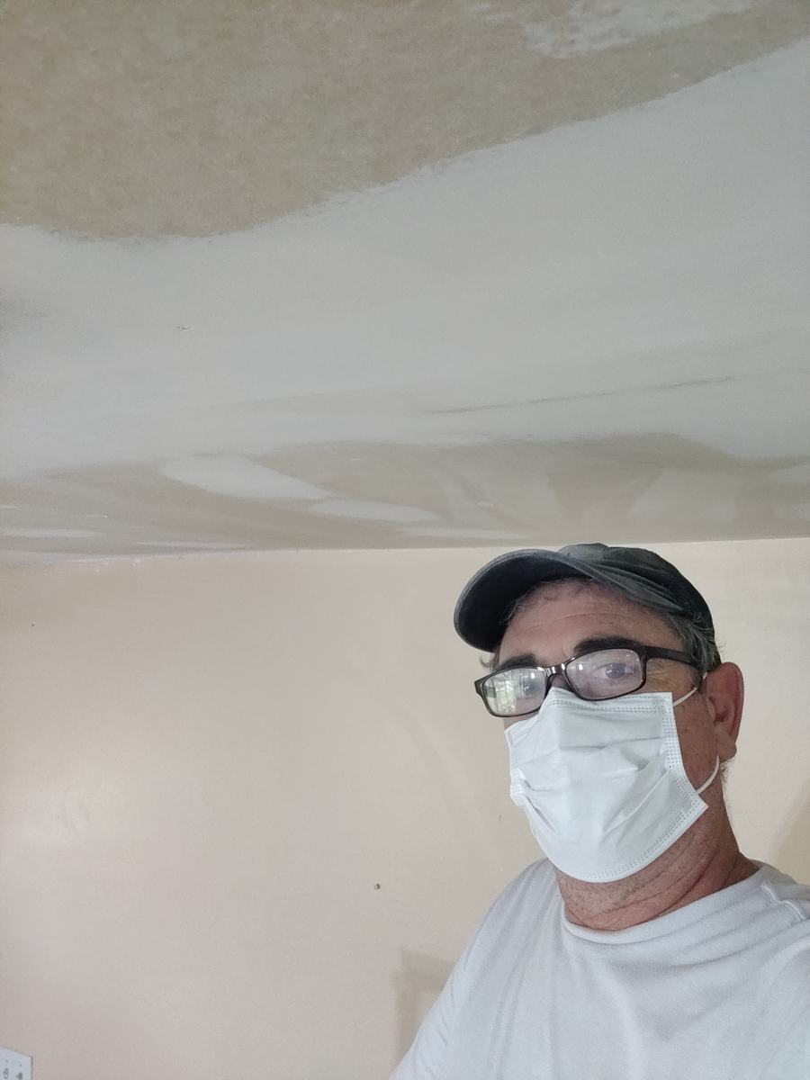 Ceiling repair and finishing process