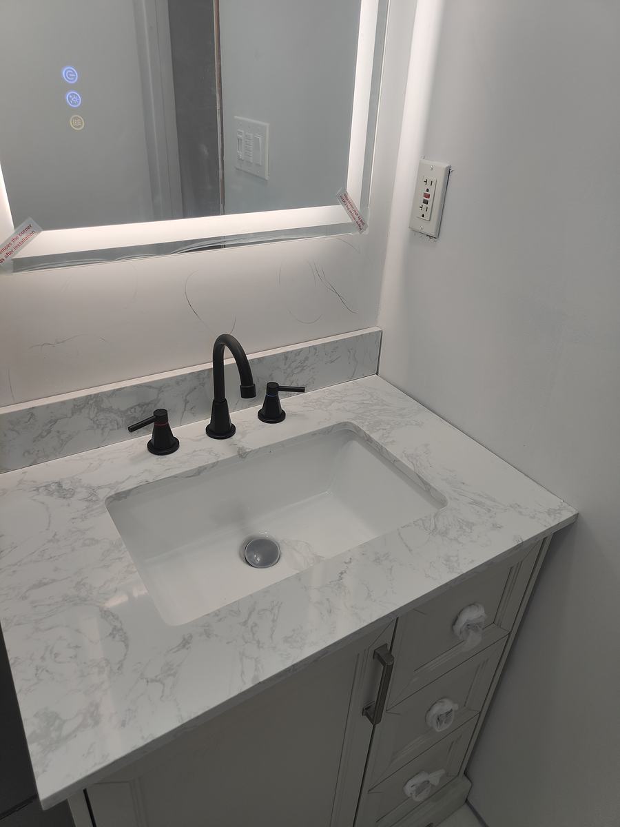 Bathroom remodel — wall preparation and waterproofing