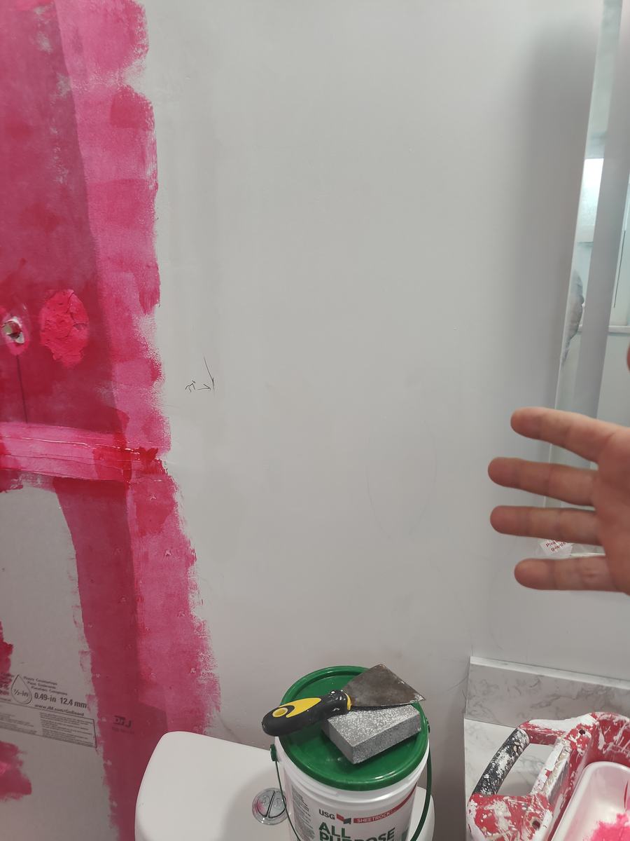 Bathroom remodel — wall preparation and waterproofing