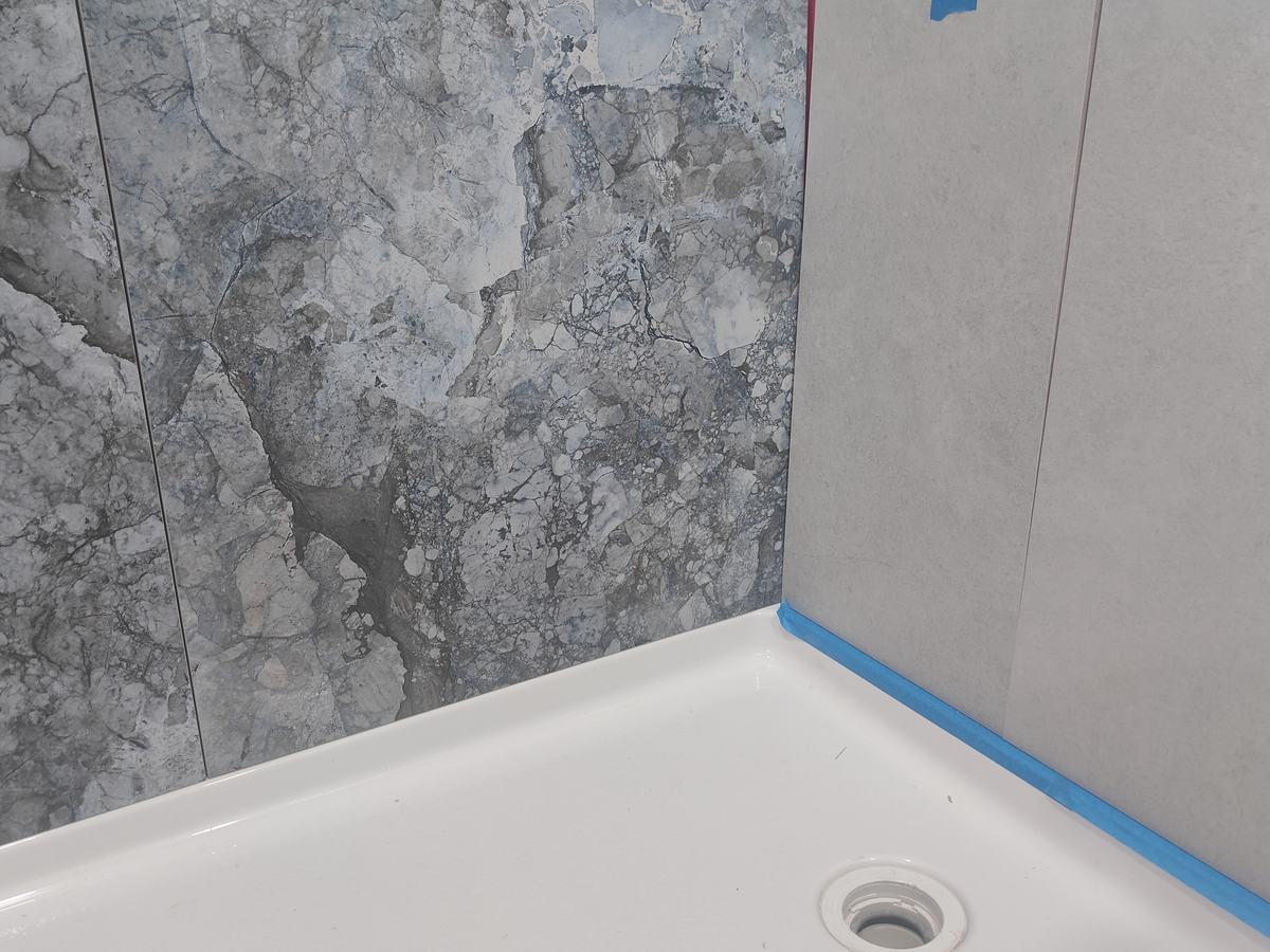 Bathroom remodel — wall preparation and waterproofing