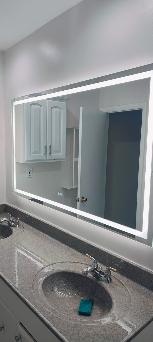 Bathroom project finish detail