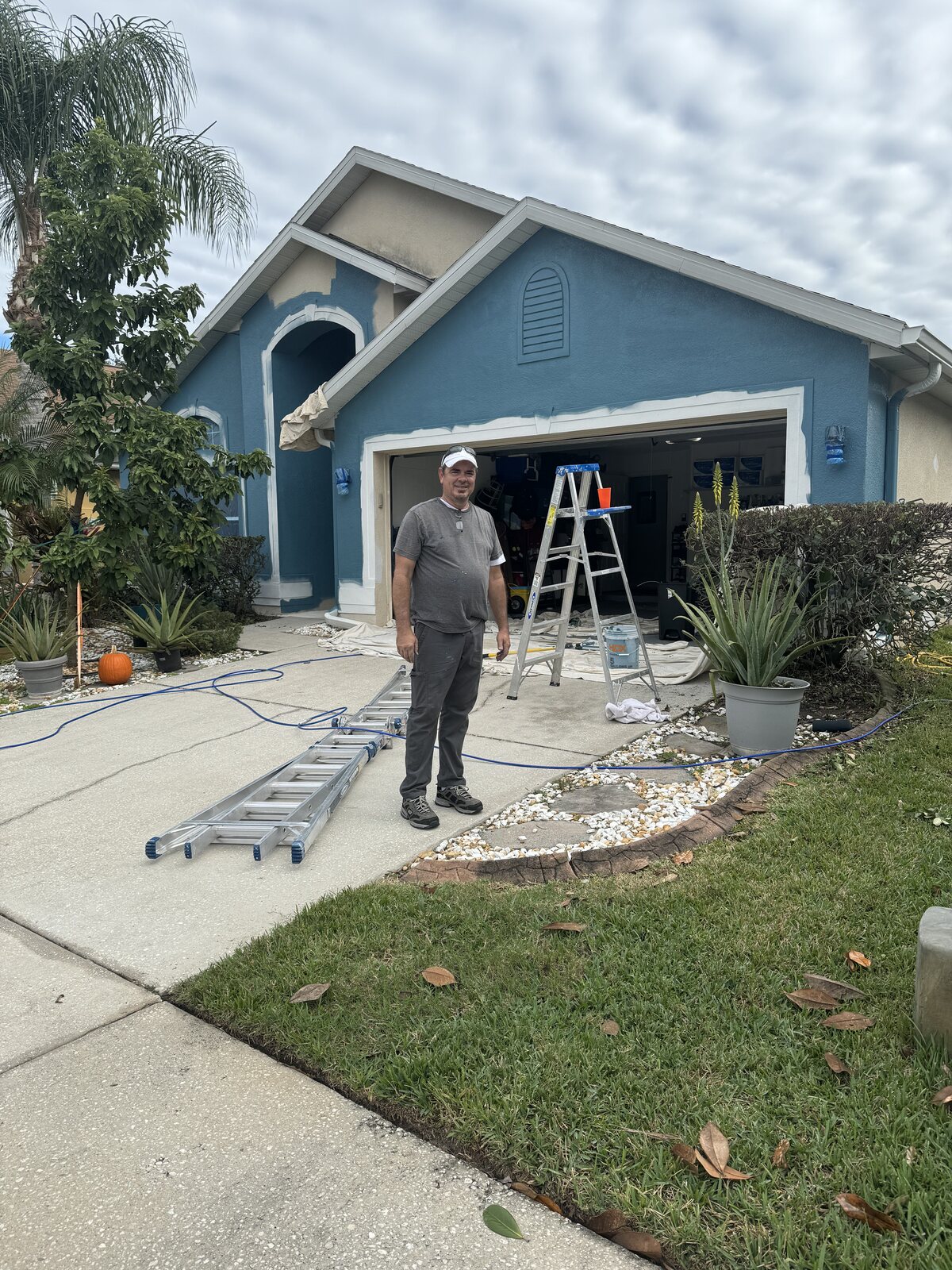 John at an exterior painting project