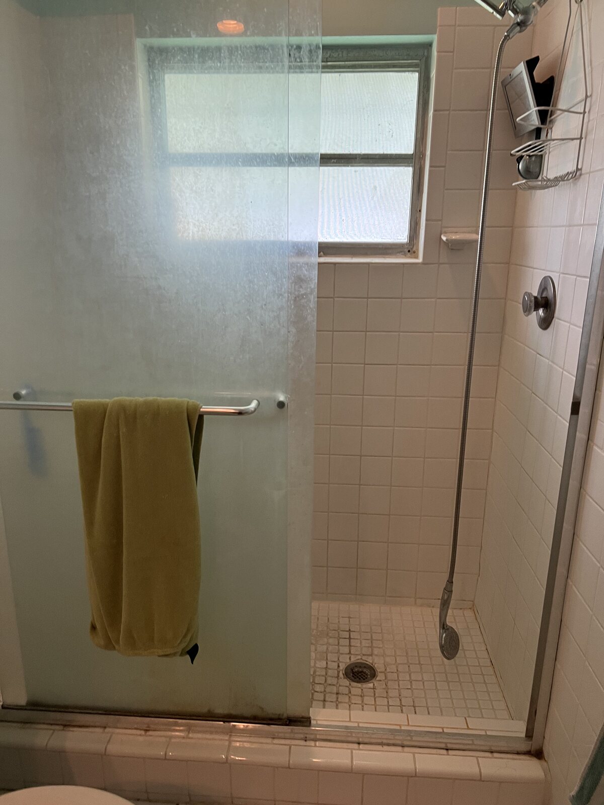 Bathroom before – shower area